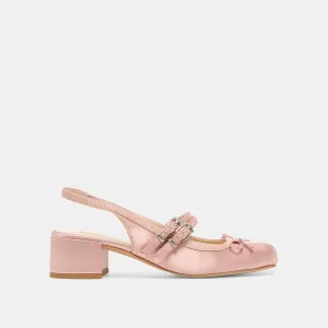 Durable Support LORIS HEELS BLUSH SATIN