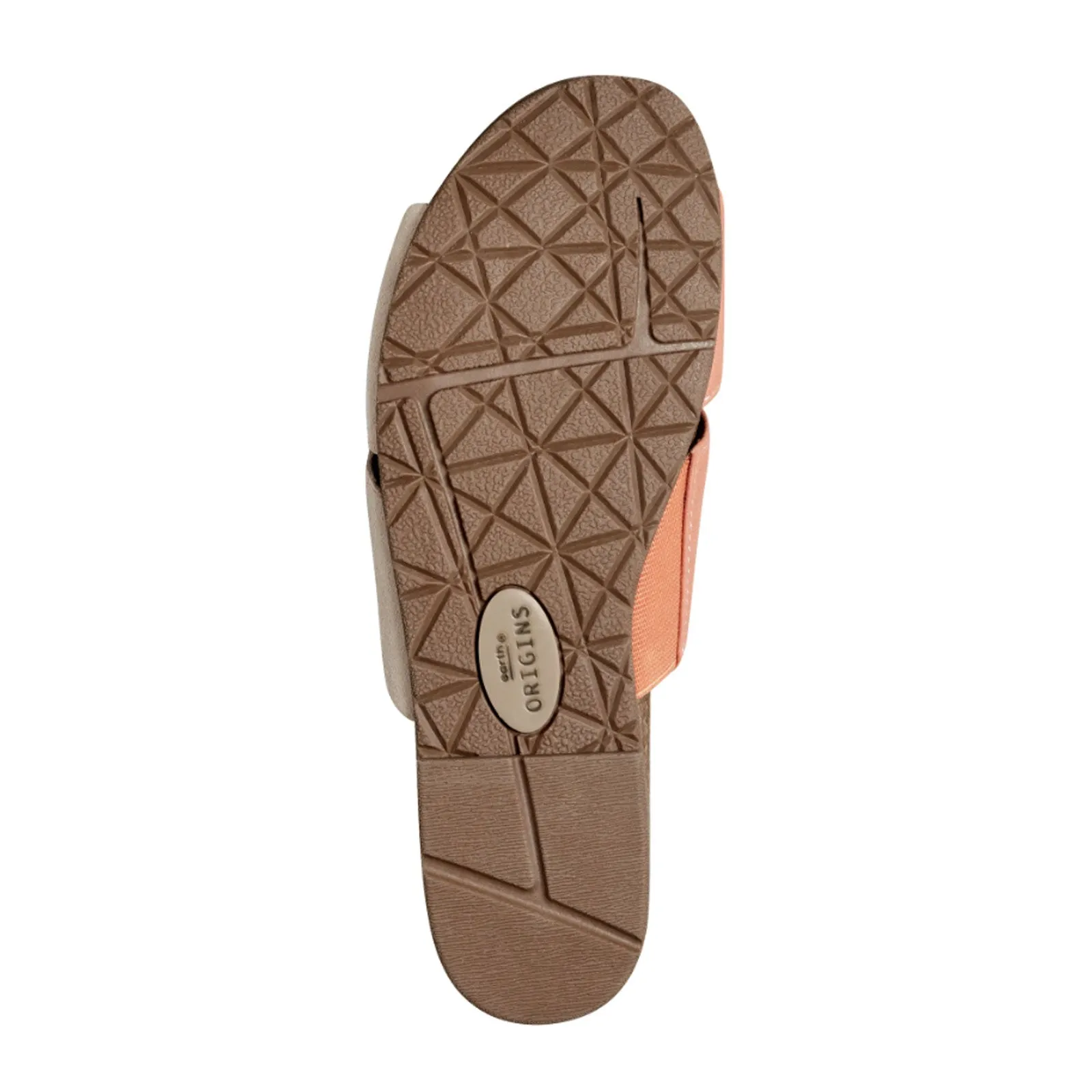 Earth Lexi Slide Sandal (Women) - Peach Multi Relaxing Slip