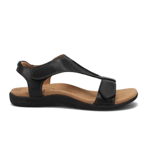 Cozy Vibes Secure Heel Grip Taos The Show Backstrap Sandal (Women) - Black