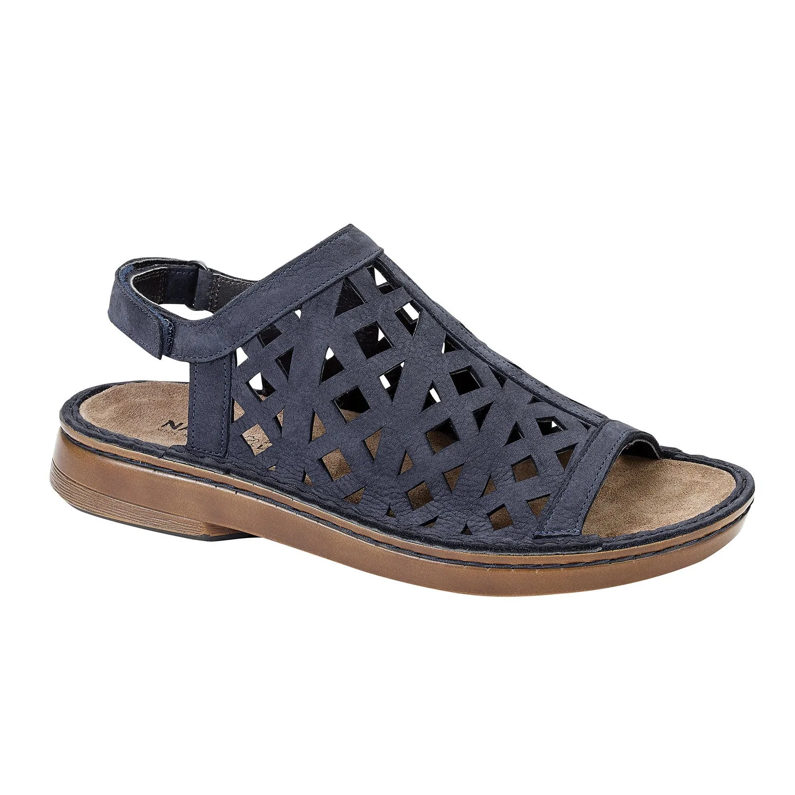 Naot Amadora Sling Sandal (Women) - Navy Velvet Nubuck Reliable Tough