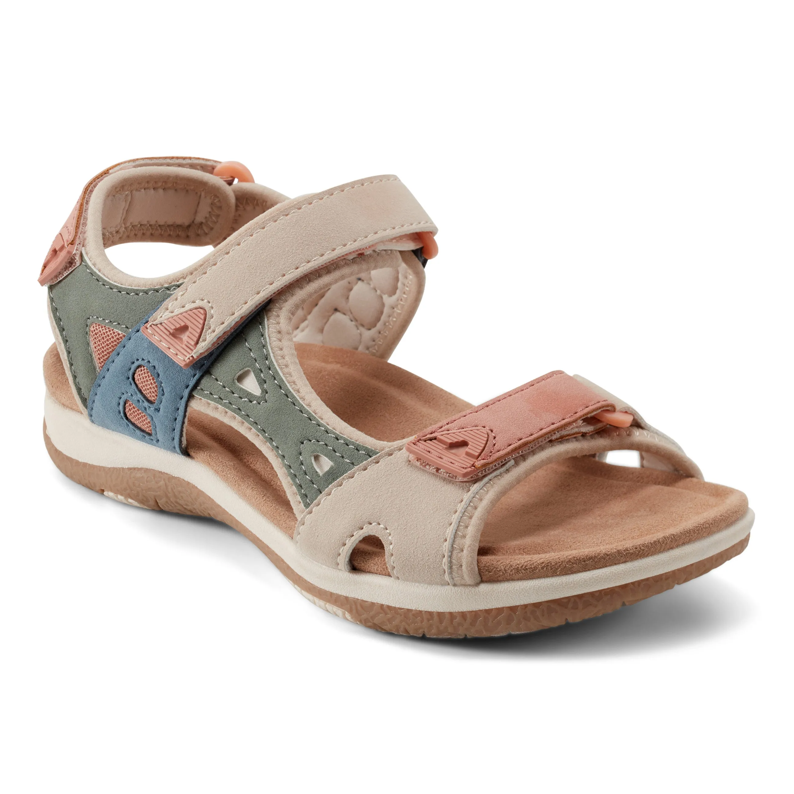 Skylar Round Toe Lightweight Casual Flat Sandals tone Easy - to - wear