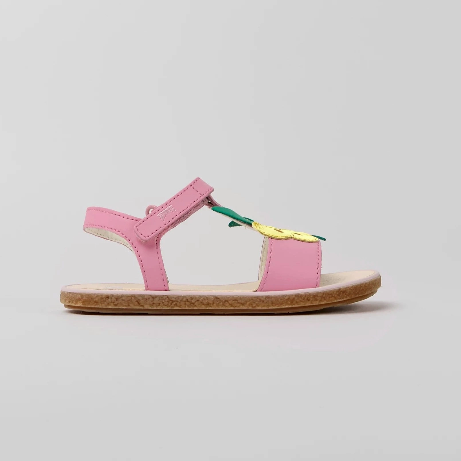 Lace Secure Camper Kids Girl / Women TWINS Pink Leather Sandals