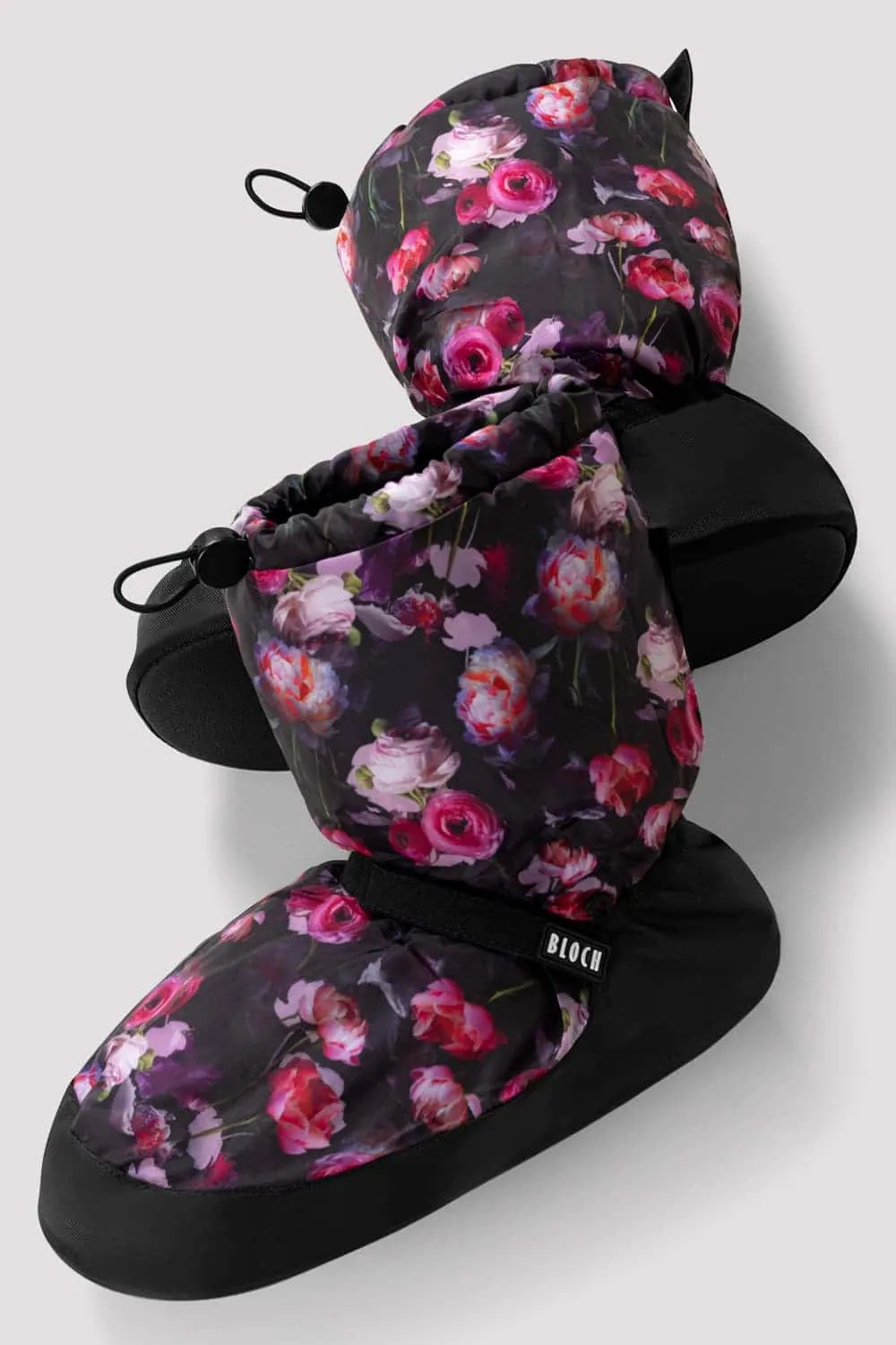 Bold flair street walkers Adult Floral Print Warm Up Booties