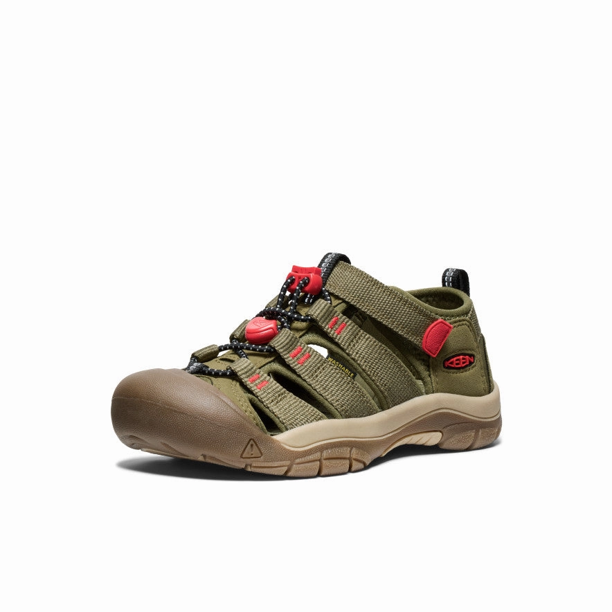 Casual Footwear for Beach Big Kids' Newport H2  |  Martini Olive/Aura Orange