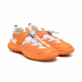 Thermoplastic Heel Counter Camper Kids CRCLR Servolux Starbrush Taca White Orange Sneakers