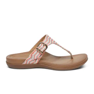 Comfortable Straps Aetrex Rita Sandal (Women) - Coral
