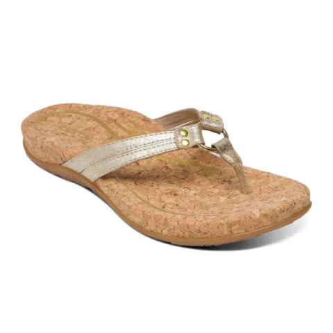 Aetrex Taylor Sandal (Women) - Gold Beach Slip Comfort Athletic