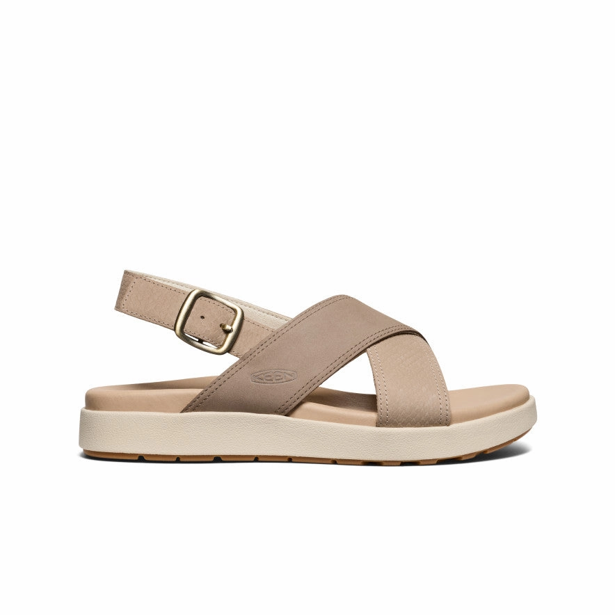 Women's Elle Luxe Cross Strap Sandal  |  Plaza Taupe/Brindle Stylish Go