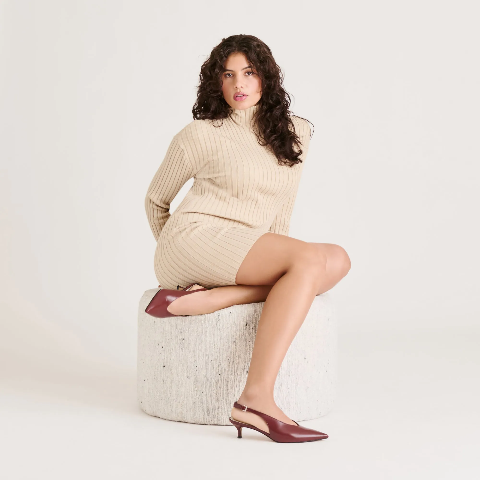 ALENNA HEELS OXBLOOD CRINKLE PATENT Slip Assist Daily Routine