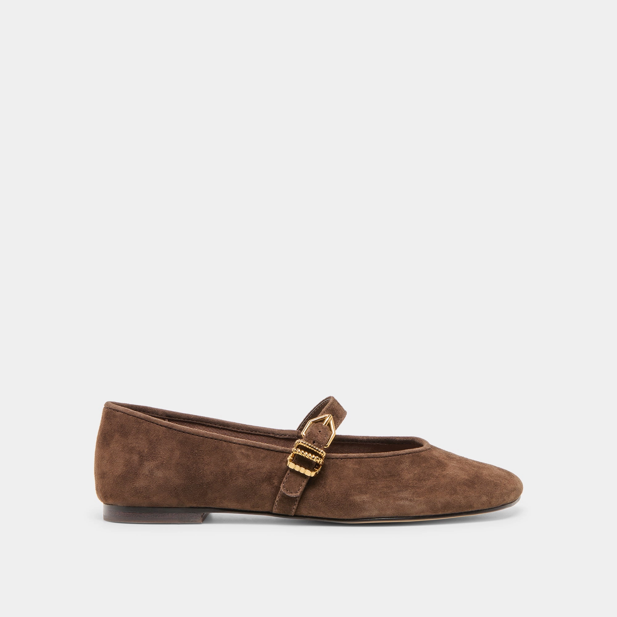 Formal Shoes ALIZZA BALLET FLATS DK BROWN SUEDE
