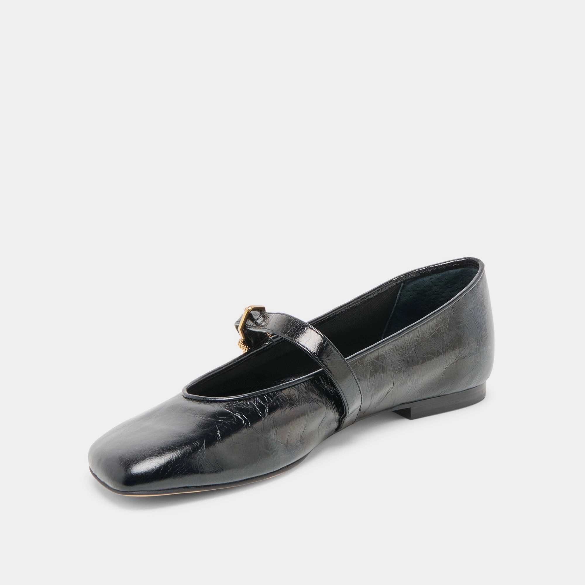 Day Spark Walk Confidently ALIZZA BALLET FLATS MIDNIGHT CRINKLE PATENT