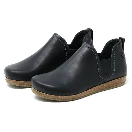 Recycled materials STEGMANN LIEBEN CHELSEA BOOT - BLACK LEATHER - WOMEN'S