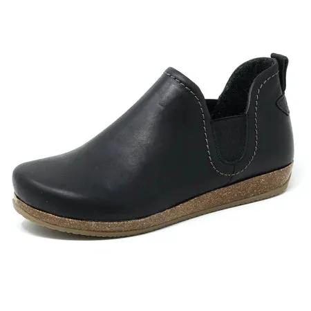 Easy Clean Surface Marina Mood STEGMANN LIEBEN CHELSEA BOOT - BLACK LEATHER - WOMEN'S
