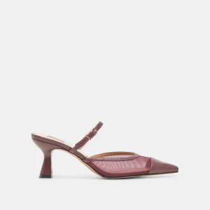 Airy Upper LOYD HEELS BURGUNDY MESH