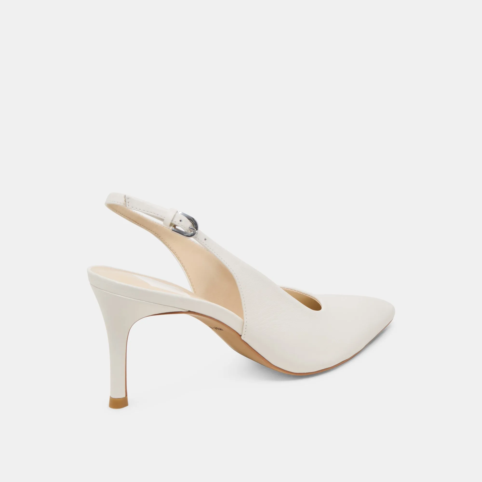 ELASI HEELS WHITE LEATHER Unbeatable Traction