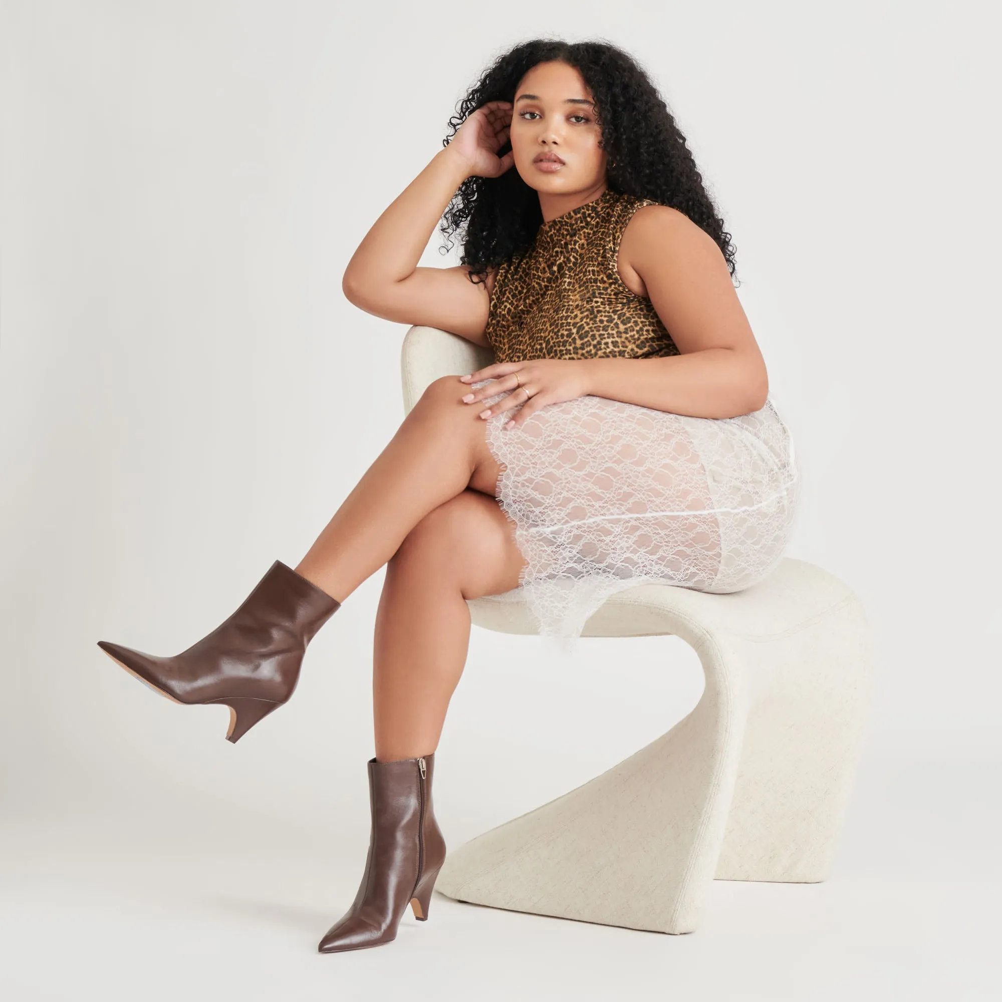 Thermal Regulating CALICO BOOTIES MAHOGANY LEATHER