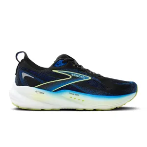 Secure Hold Brooks Glycerin 22 Running Shoe (Men) - Black/Cobalt/Neo Yellow