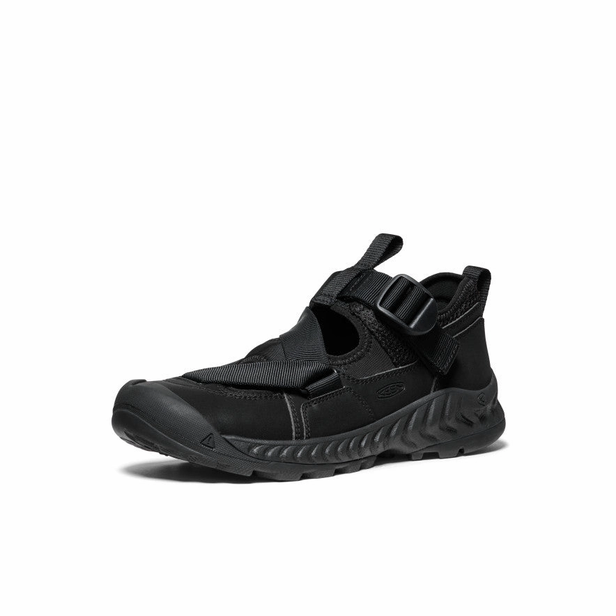 All Gender Hoodzerra Sandal  |  Black/Black Cutout Comfort Outdoor