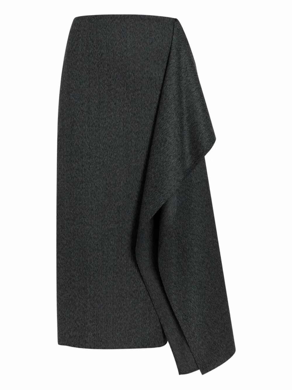slim fit Amery Skirt in Charcoal Melange