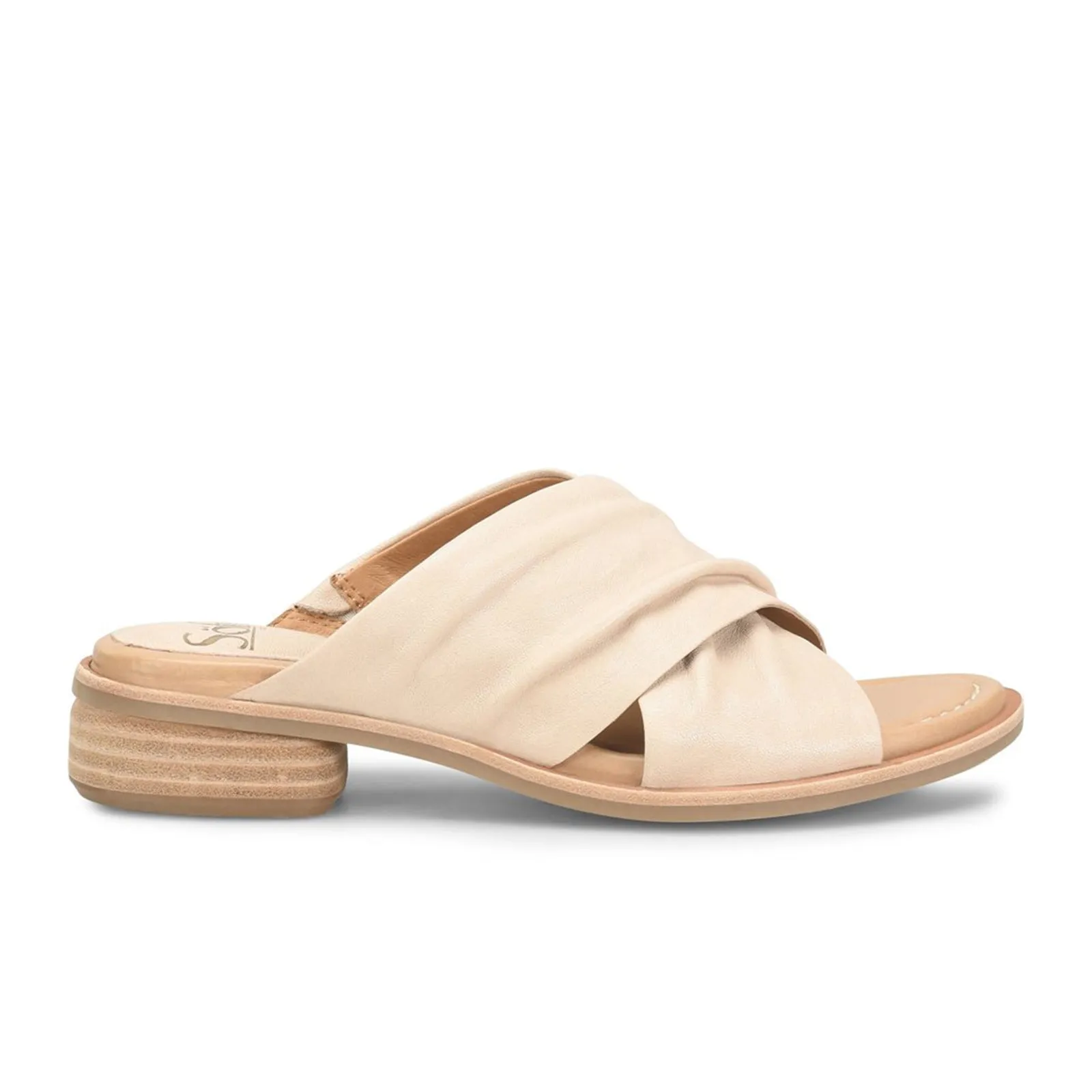 Soft Touch Loafer Style Sofft Fallon Slide Sandal (Women) - Tapioca Grey