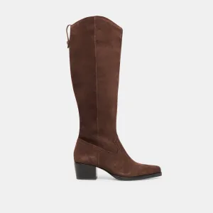 VIRONA H2O WIDE CALF BOOTS DK BROWN SUEDE Fitness Performance Bold Statement