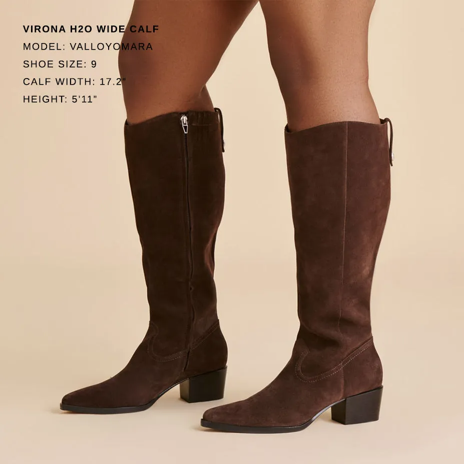 VIRONA H2O WIDE CALF BOOTS DK BROWN SUEDE Speed Performance