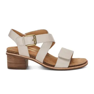Comfortable Feel Outdoor Use Aetrex Kristin Heeled Sandal (Women) - Ivory