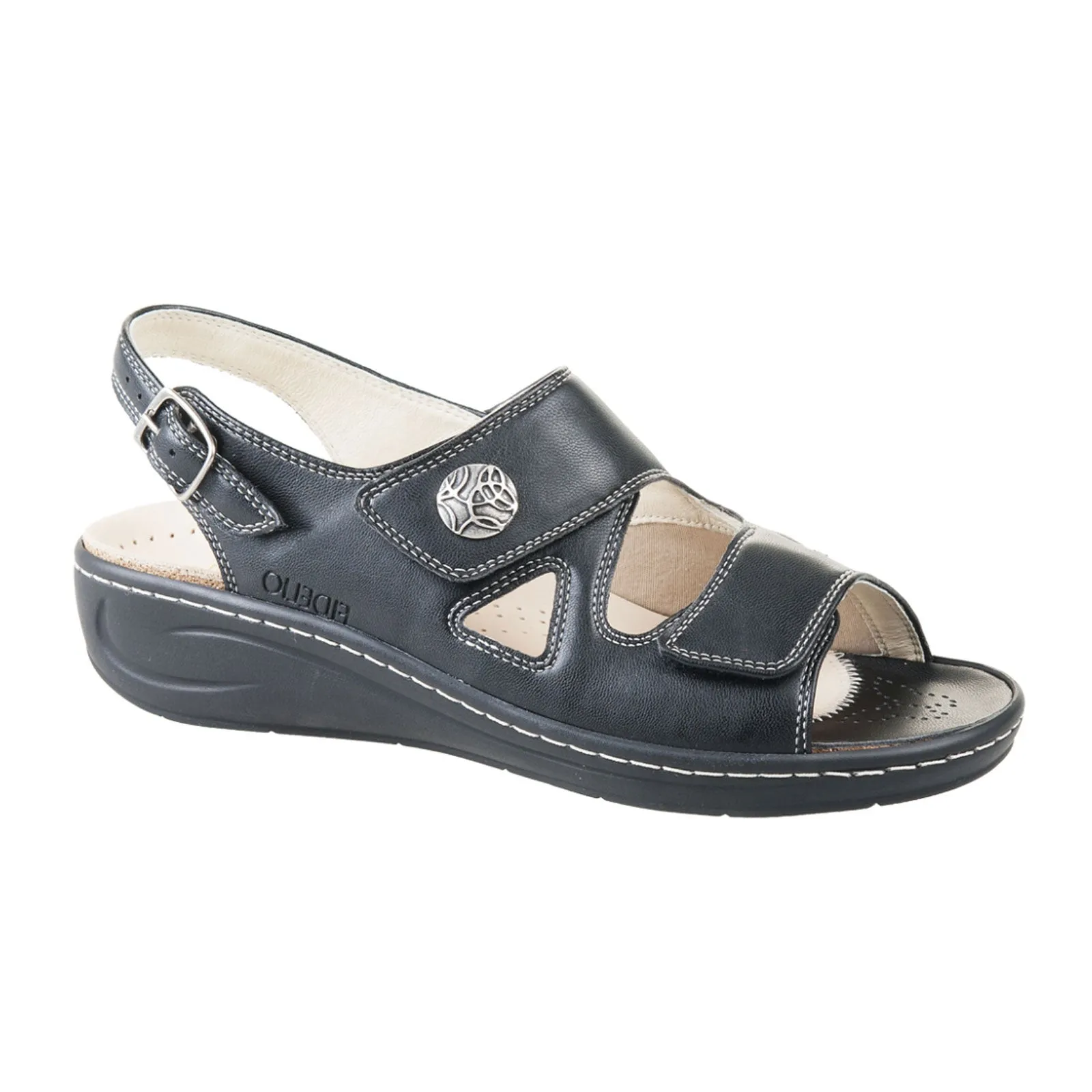 Fidelio Hallux Fabia Sling II Sandal (Women) - Black Casual Walk Holiday Shoes
