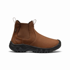 mom style Industrial Site Women's Greta II Waterproof Chelsea  |  Bison/Black