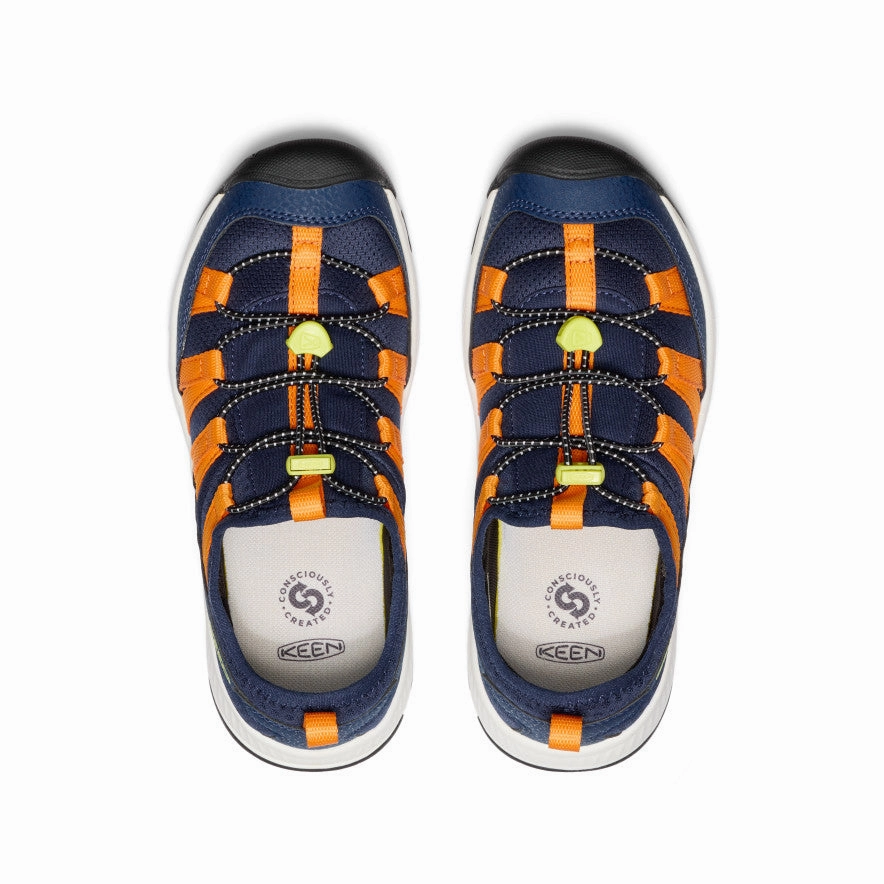 Big Kids' Motozoa Sneaker  |  Naval Academy/Bright Marigold Shock-absorbent