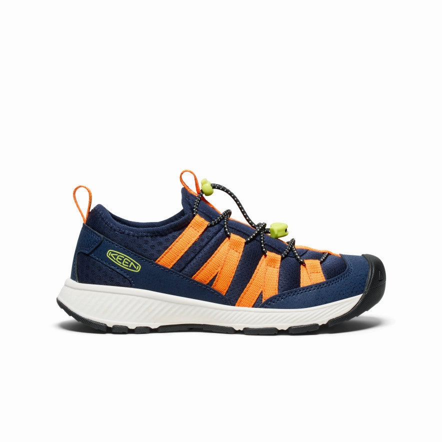 low - top Dynamic piece Big Kids' Motozoa Sneaker  |  Naval Academy/Bright Marigold