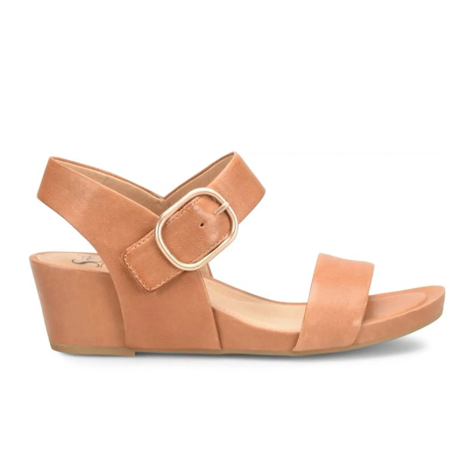 Sofft Vaya Wedge Sandal (Women) - Luggage Summer Slide Style