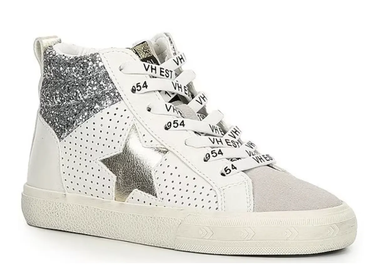 Anti Puncture Design Andrea High Tops | White/Glitter Mix