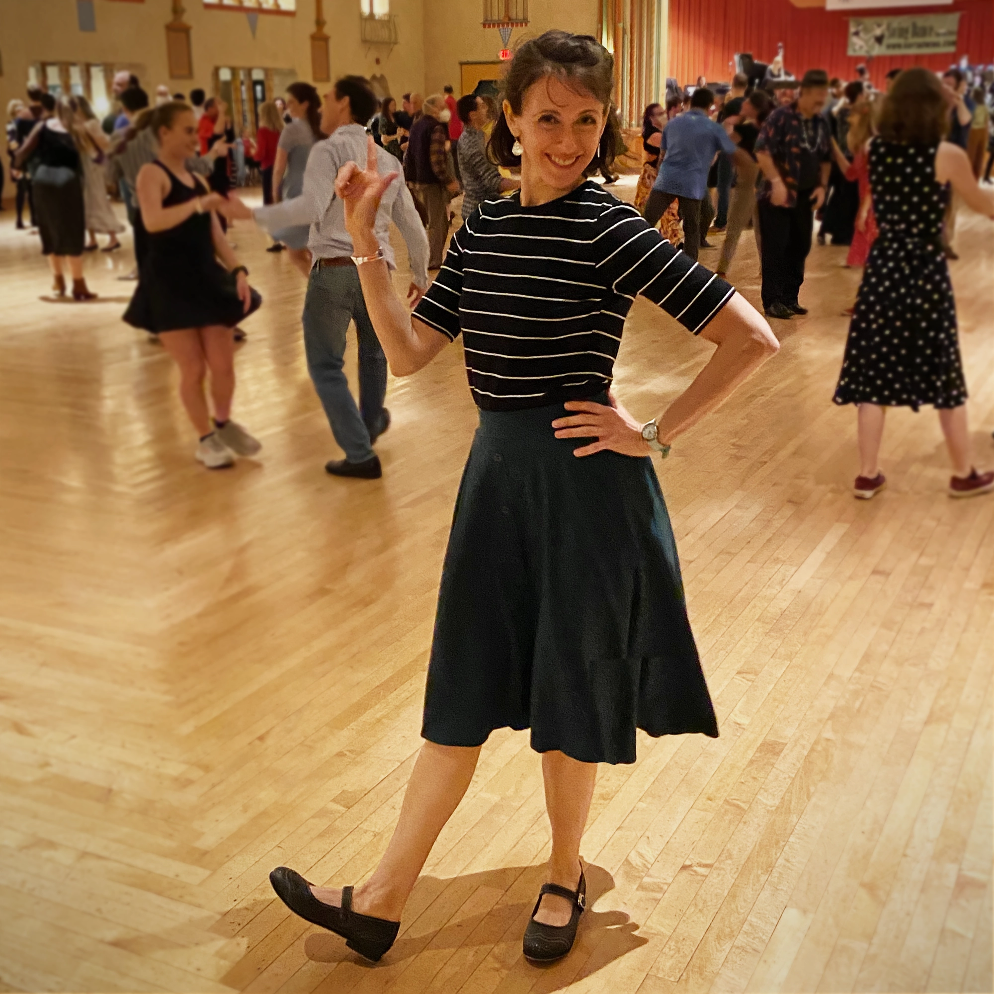 Aris Allen Black and White Snub Toe Mary Jane Wingtips - Wide Width Water Safe Summer Step