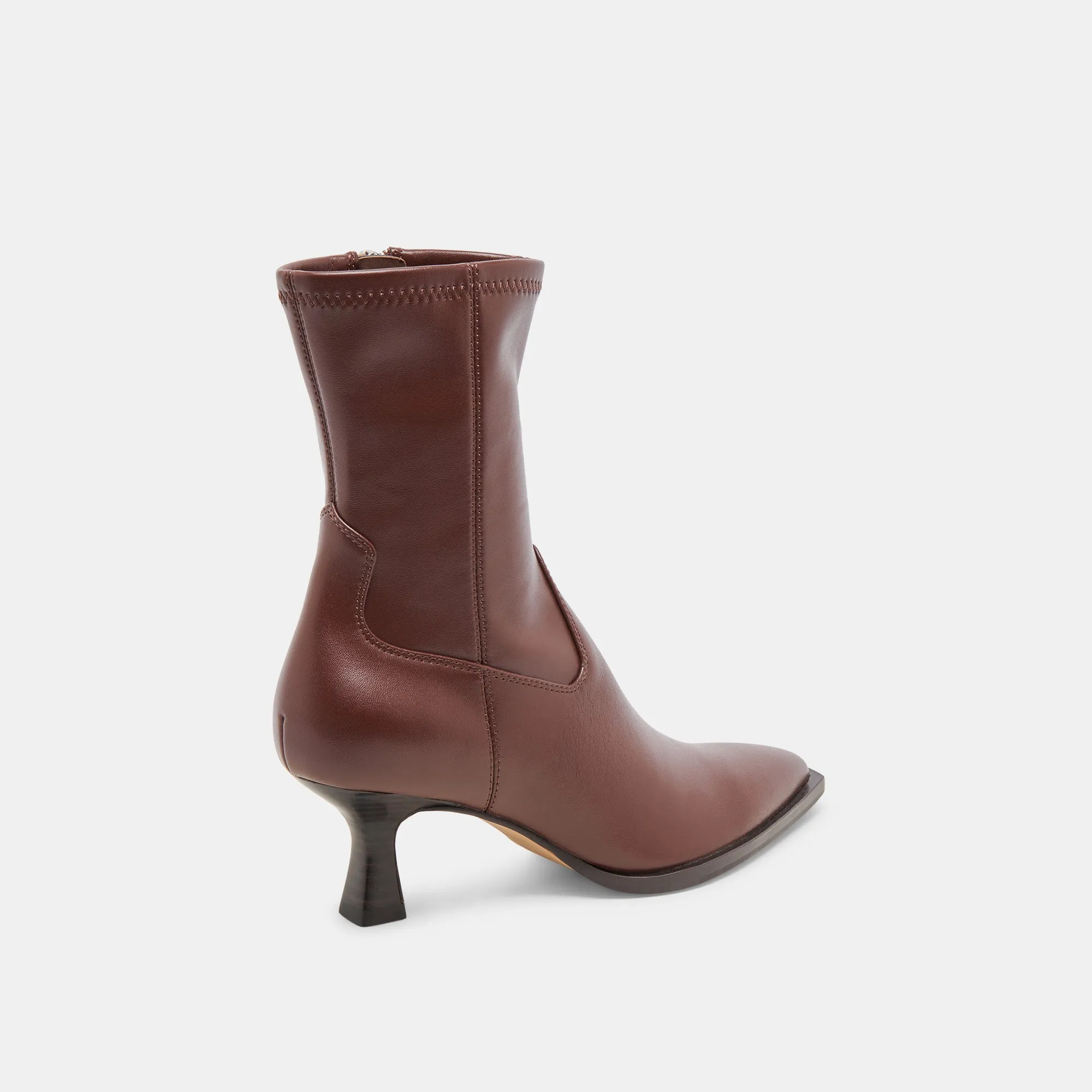 Dual Zone Traction Fashion-forward flexibility ARYA WIDE CALF BOOTS CHOCOLATE LEATHER