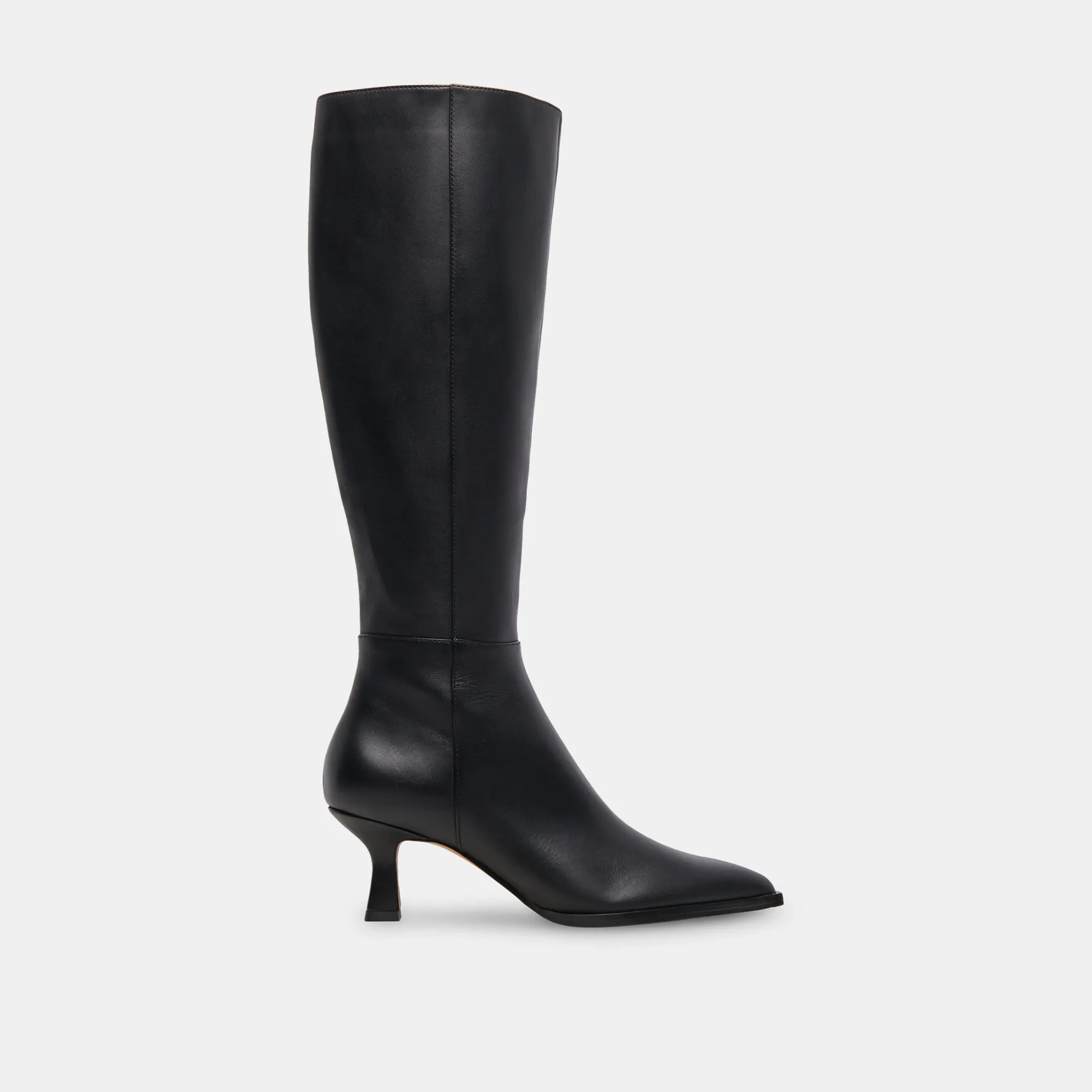 AUGGIE NARROW CALF BOOTS BLACK LEATHER Comfort Runner