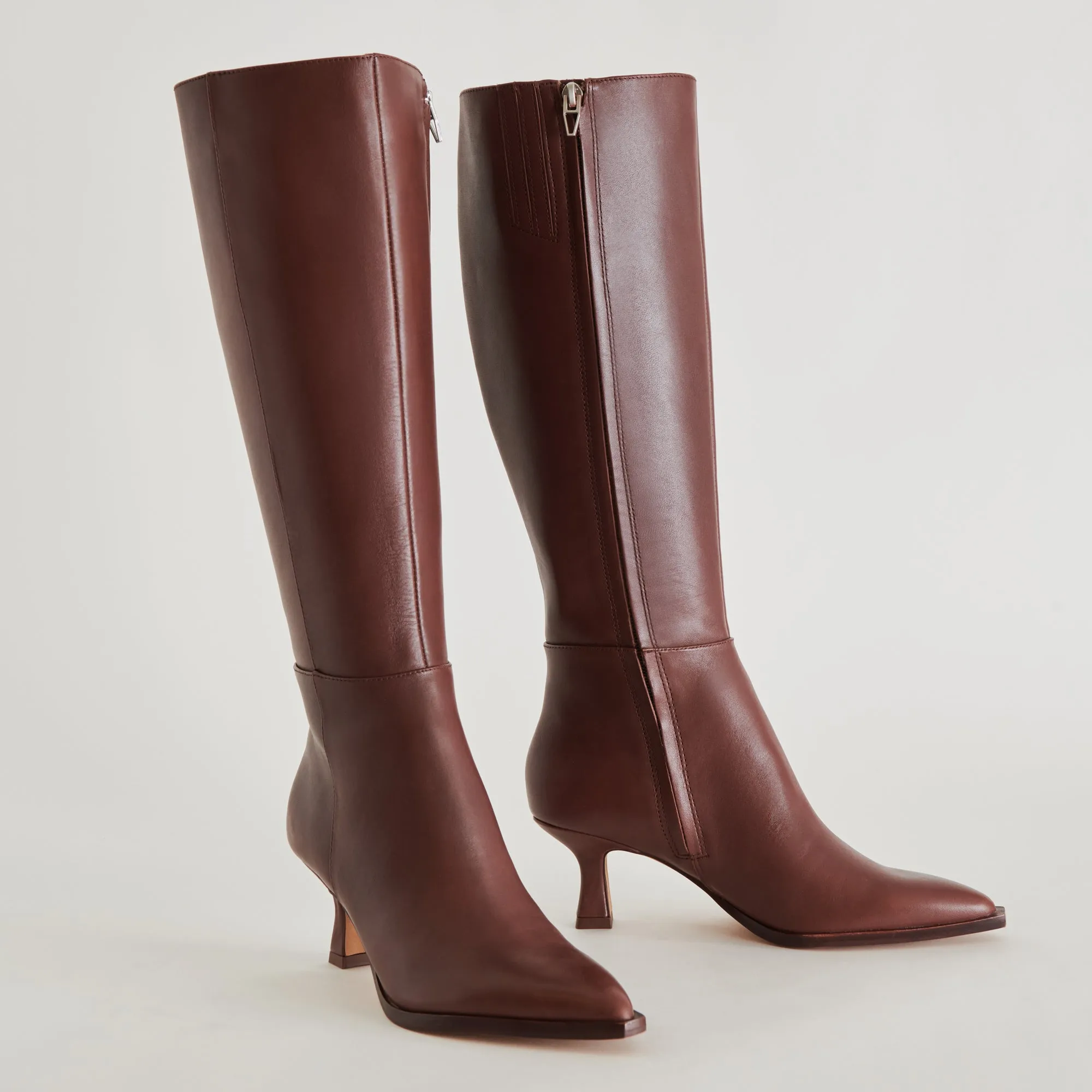 Cooling system AUGGIE WIDE CALF BOOTS CHOCOLATE LEATHER