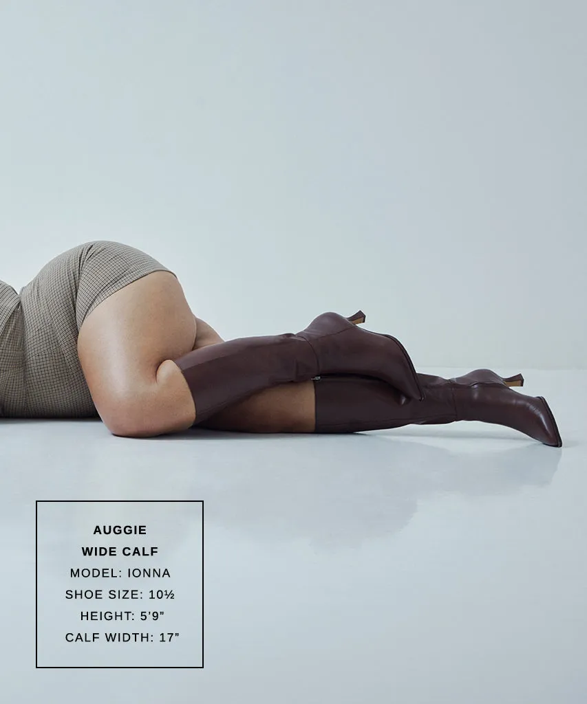 Casual AUGGIE WIDE CALF BOOTS CHOCOLATE LEATHER