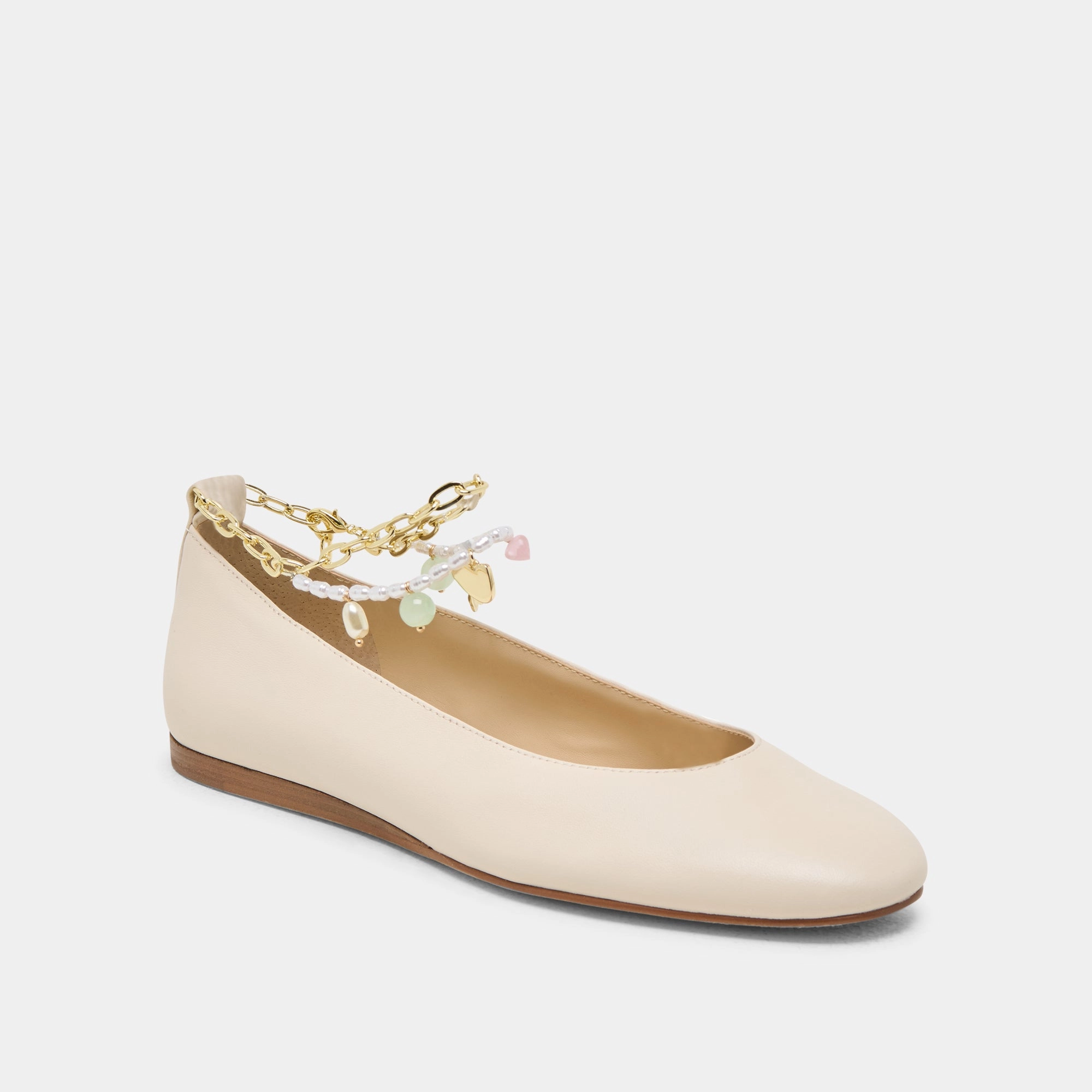 BAIDEN BALLET FLATS BONE LEATHER Fall Mood
