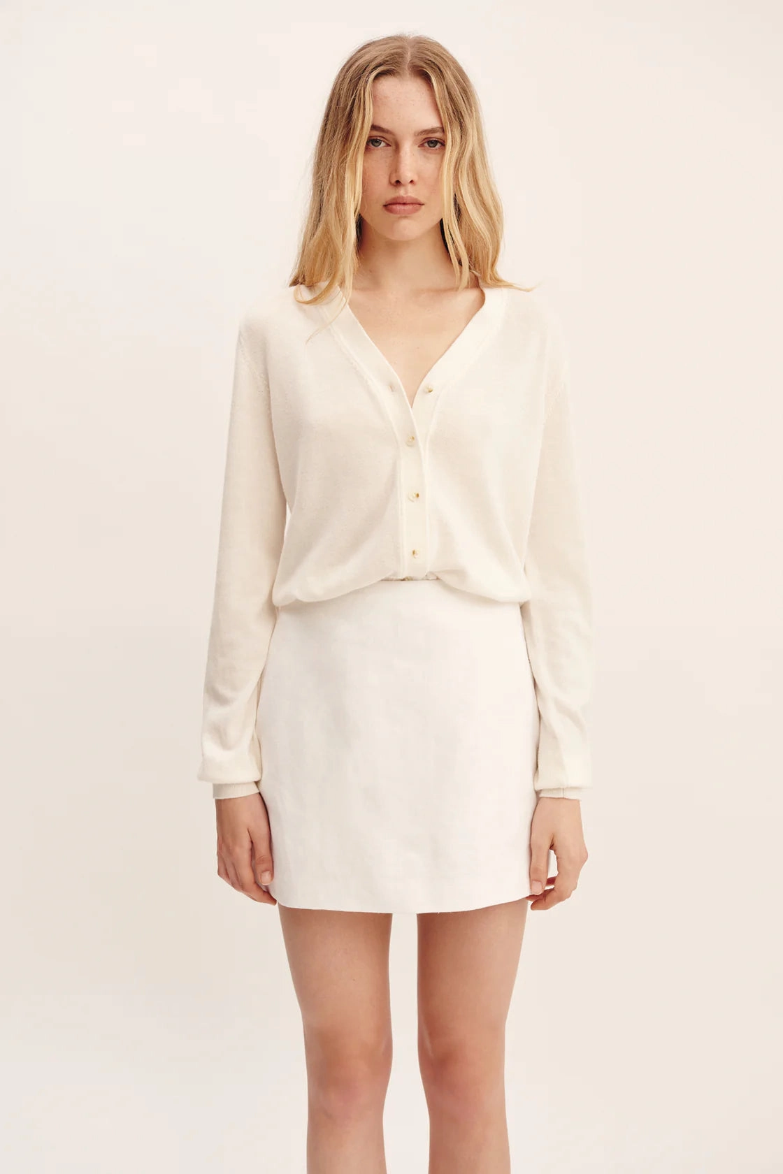 Coordinated Set Thermal Regulating Alice Skirt in Ivory