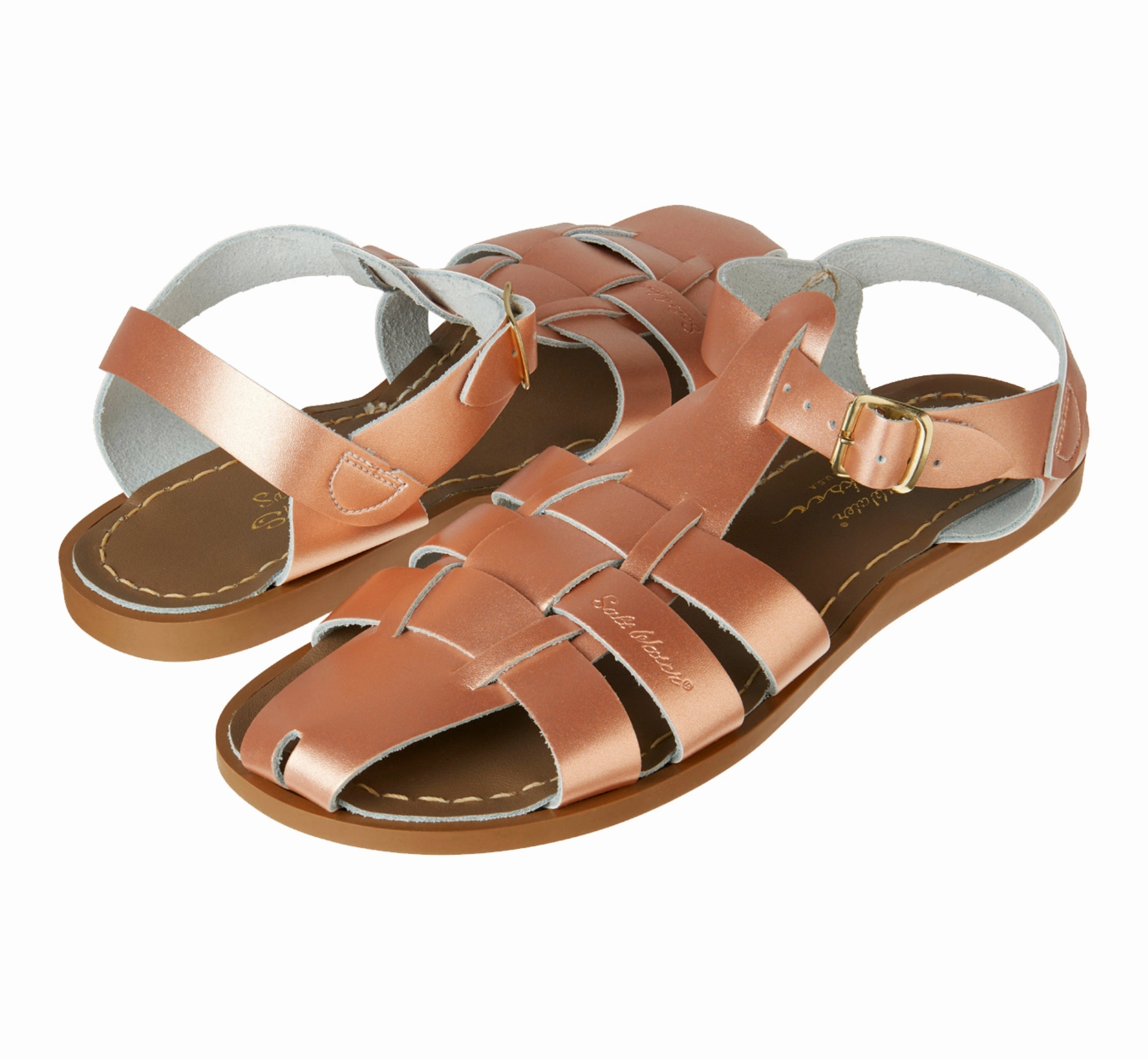 Fisherman Shark Original Rose Gold Womens Sandal Weather Easy Foot Freedom