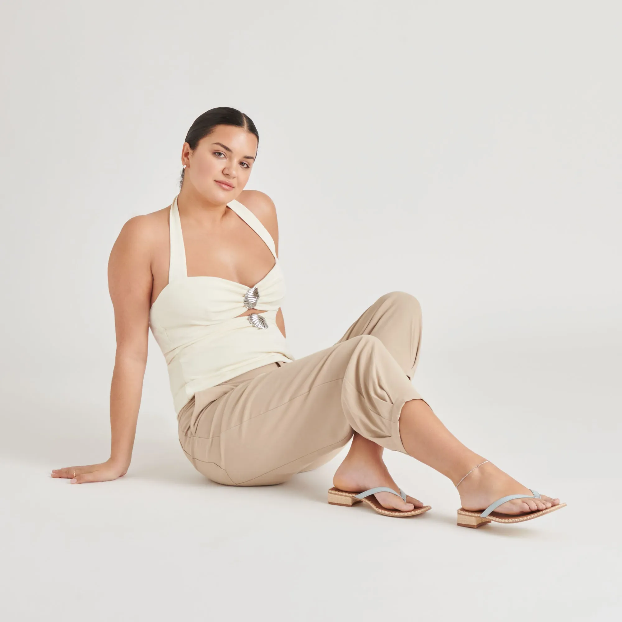 BARTY SANDALS ICE BLUE LEATHER Anatomic Last Design