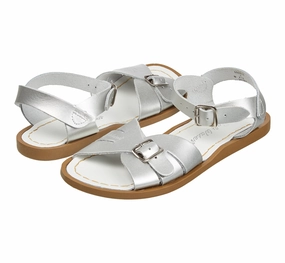 Classic Silver Womens Sandal Water Drainage Channels