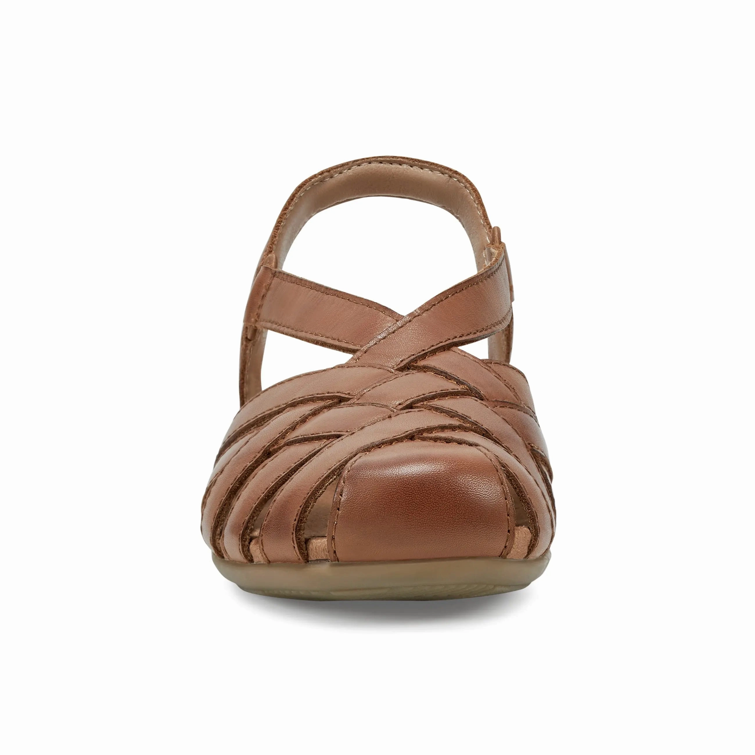 Berri Woven Casual Round Toe Slip-on Sandals Padded Comfortable Footbed