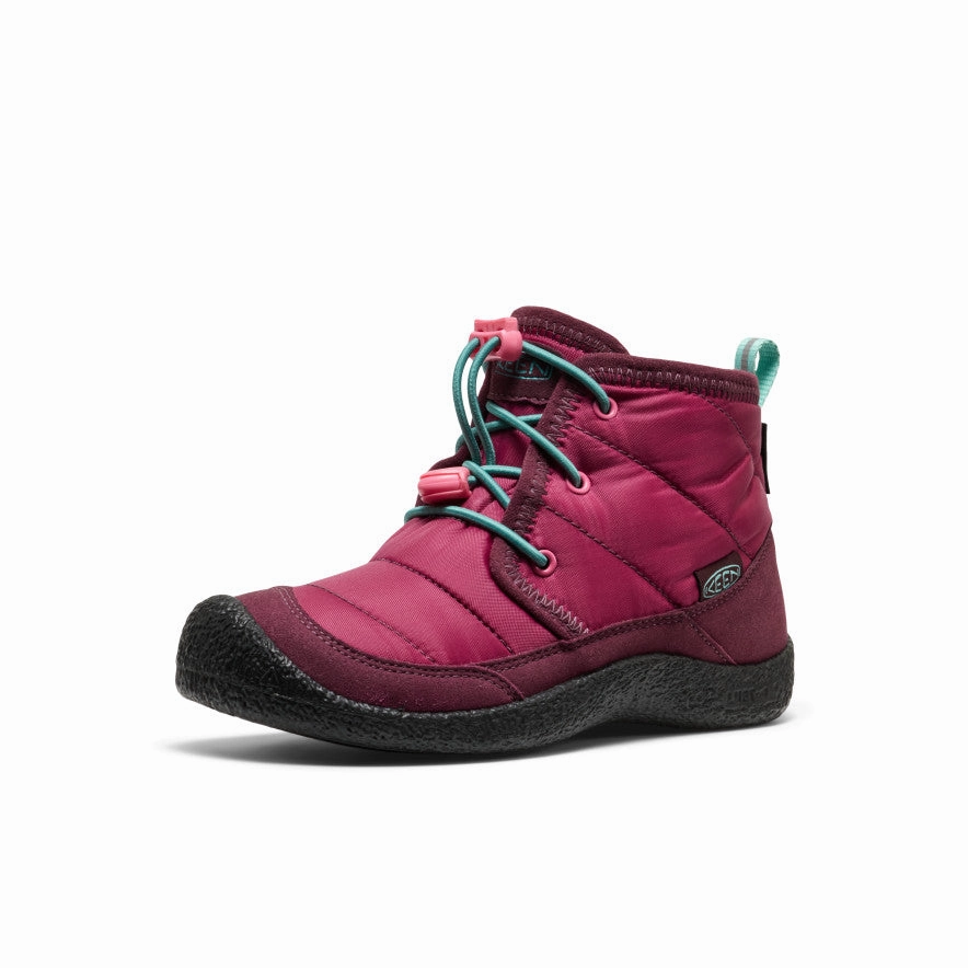 Big Kids' Howser II Waterproof Chukka  |  Beaujolais/Pool Blue Hiking Essential