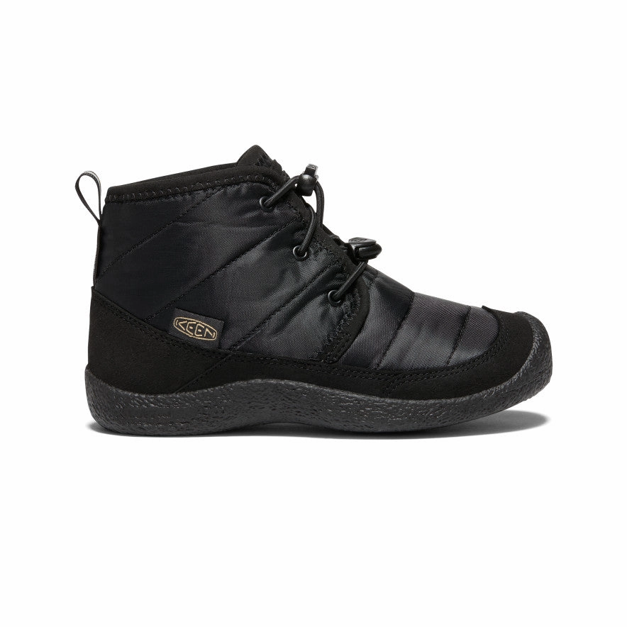 Big Kids' Howser II Waterproof Chukka  |  Black/Black Memory Foam Footbed