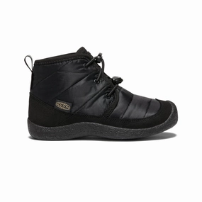 Big Kids' Howser II Waterproof Chukka  |  Black/Black Memory Foam Footbed