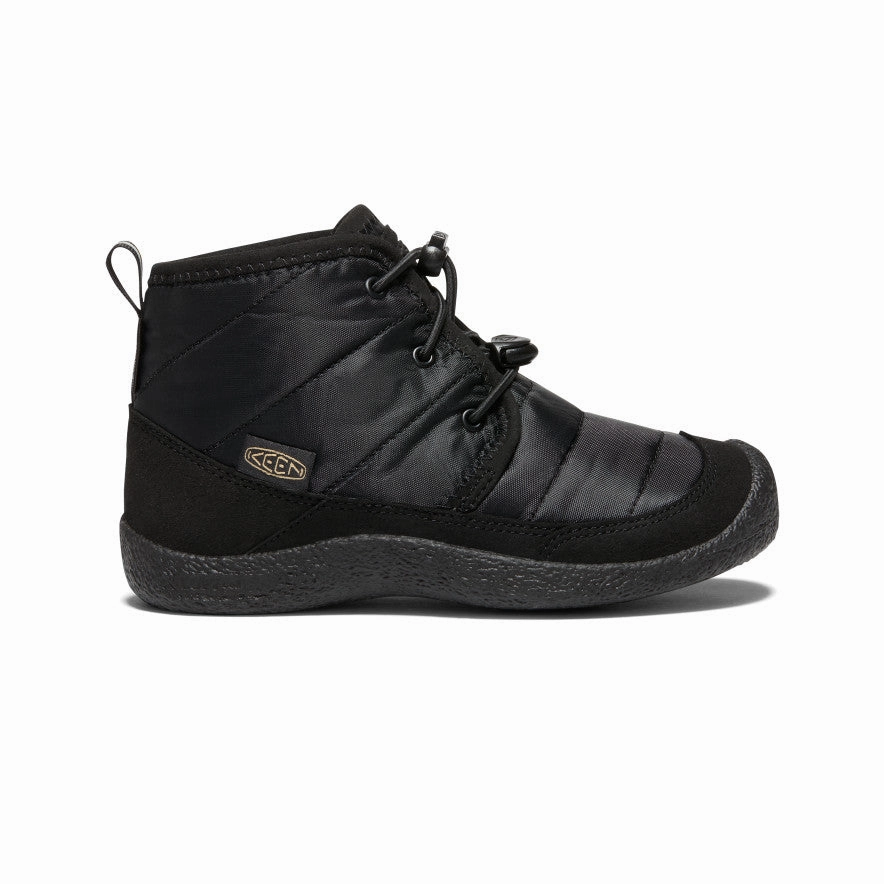 Breathable Weekend Wanderer Big Kids' Howser II Waterproof Chukka  |  Black/Black