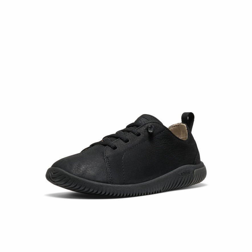 least party Aesthetic Big Kids' KNX Leather Sneaker  |  Triple Black