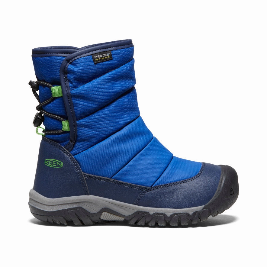 Well   Made Metallic Buckle Big Kids' Puffrider Waterproof Winter Boot  |  Naval Academy/Surf